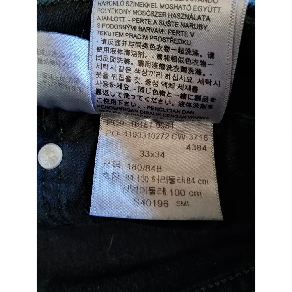 Levis 511 Slim Fit Jeans Mens 33x34 Dark Gray Charcoal Denim Pants 18181-0034